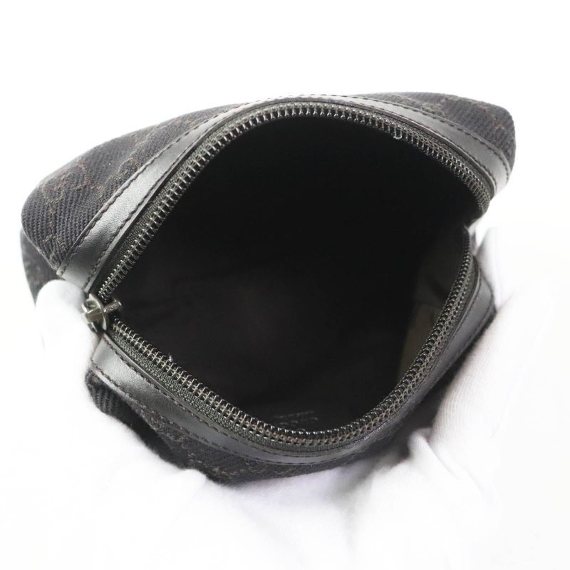 Gucci GG Canvas Leather Cosmetic Pouch 29596 - Barde - Image 5