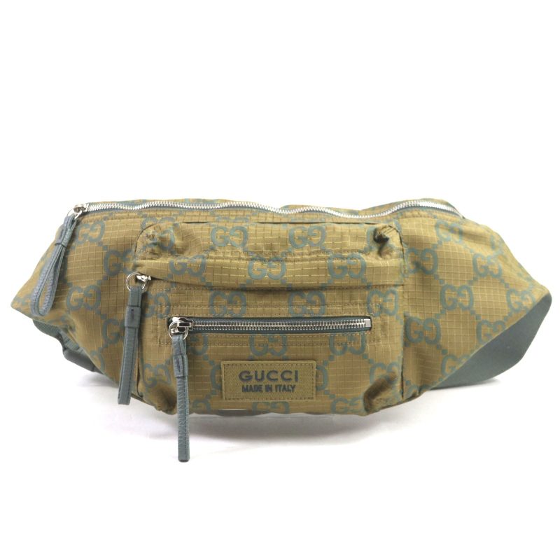 Gucci GG Ripstop Nylon Leather Belt Bag - Barde