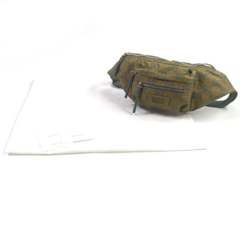 Gucci GG Ripstop Nylon Leather Belt Bag - Barde - Image 2