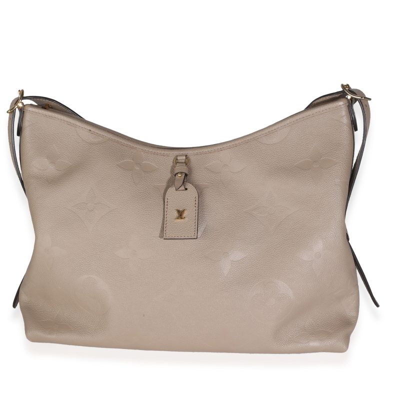 Louis Vuitton Turtledove Monogram Empreinte CarryAll MM - Barde