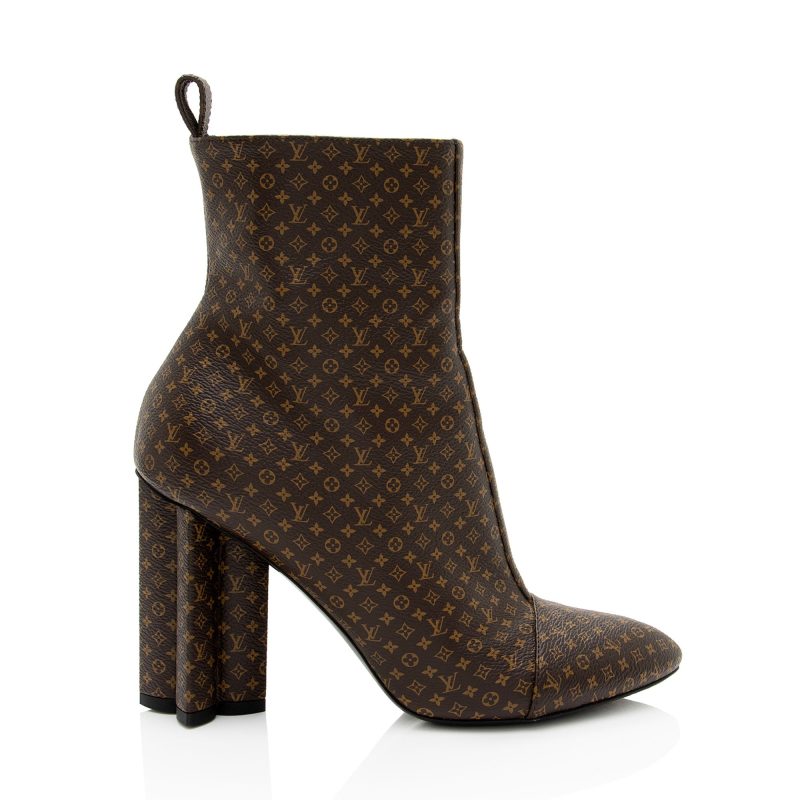 Louis Vuitton Nano Monogram Canvas Silhouette Ankle Boots - Barde