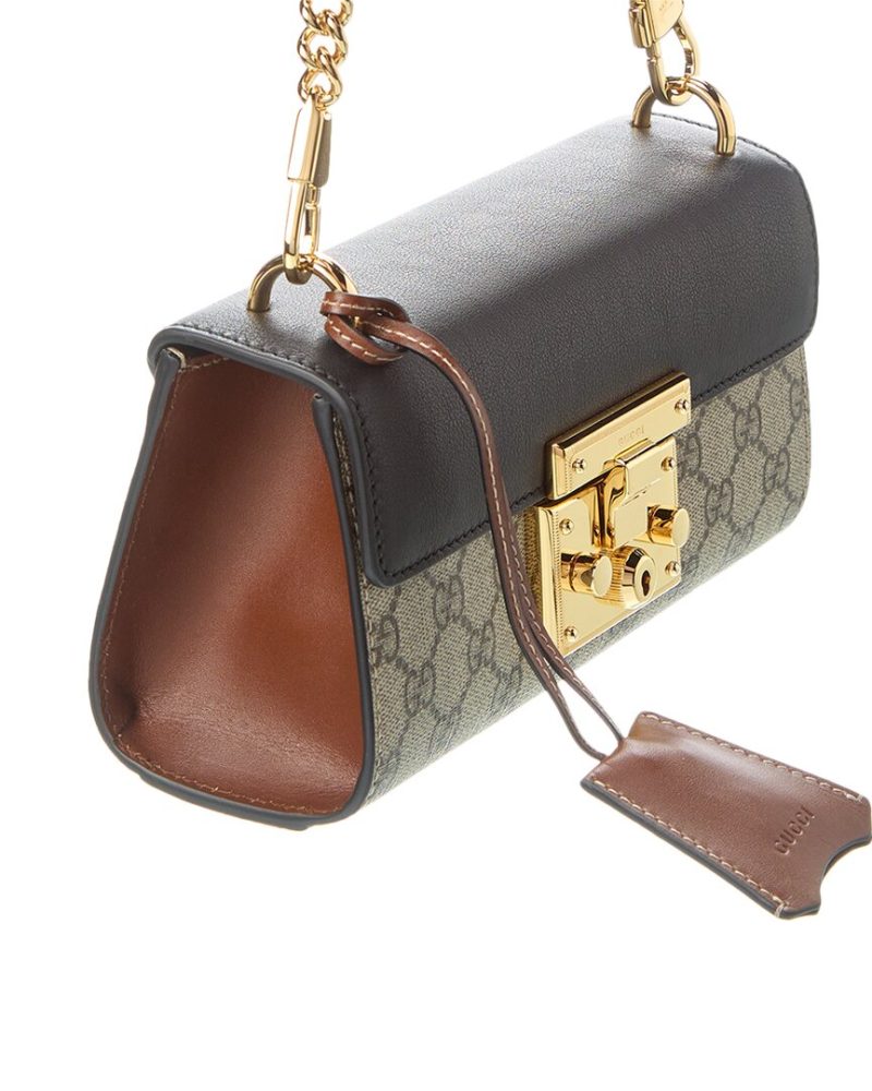 Gucci Padlock Mini GG Supreme Canvas & Leather Shoulder Bag - Barde - Image 3