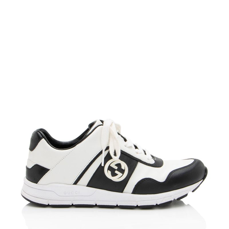 Gucci Leather Interlocking G Sneakers - Barde
