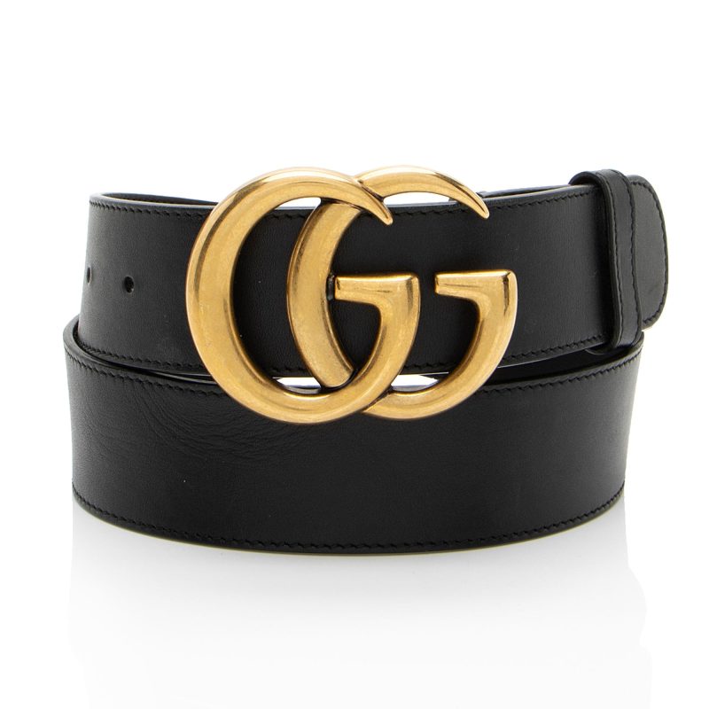 Gucci Leather GG Marmont Belt - Barde