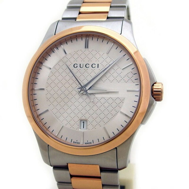 Gucci pink  Plated Stainless Steel Wristwatch (Pre-Owned) - Barde