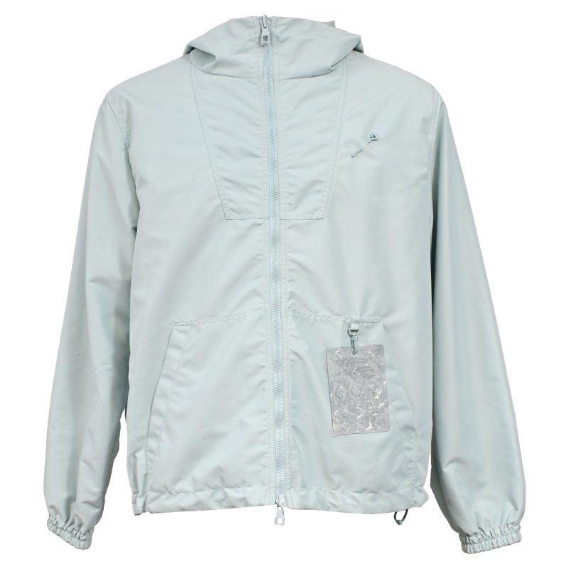 Louis Vuitton Monogram Reversible Windbreaker in Light Blue Nylon - Barde
