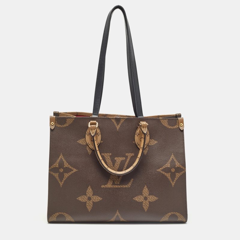 Louis Vuitton Reverse Monogram Giant Canvas Onthego Mm Bag - Barde