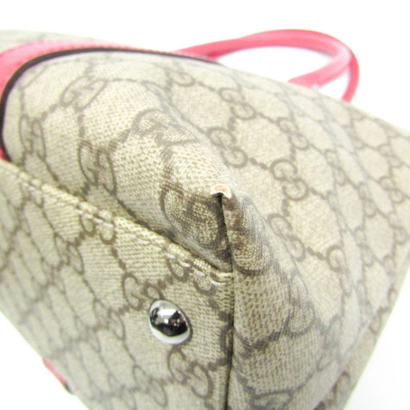 Gucci  pink Leather Coated Canvas Tote Bag (Pre-Owned) - Barde - Image 5