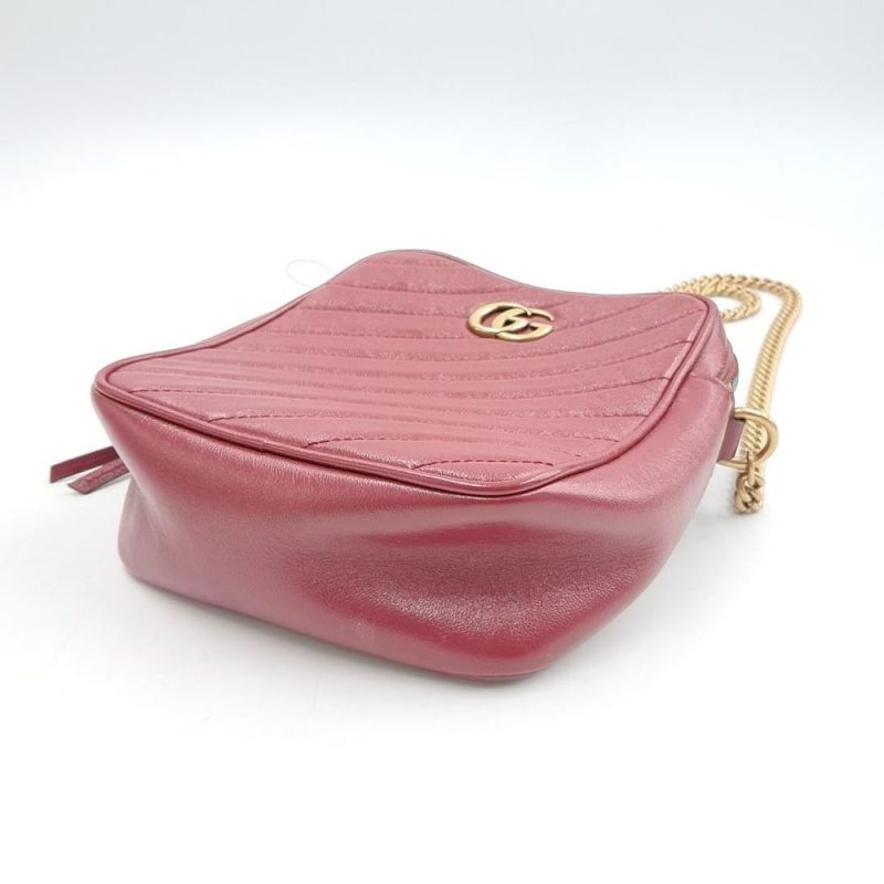 Gucci Marmont Chain Cross Bag - Barde - Image 5