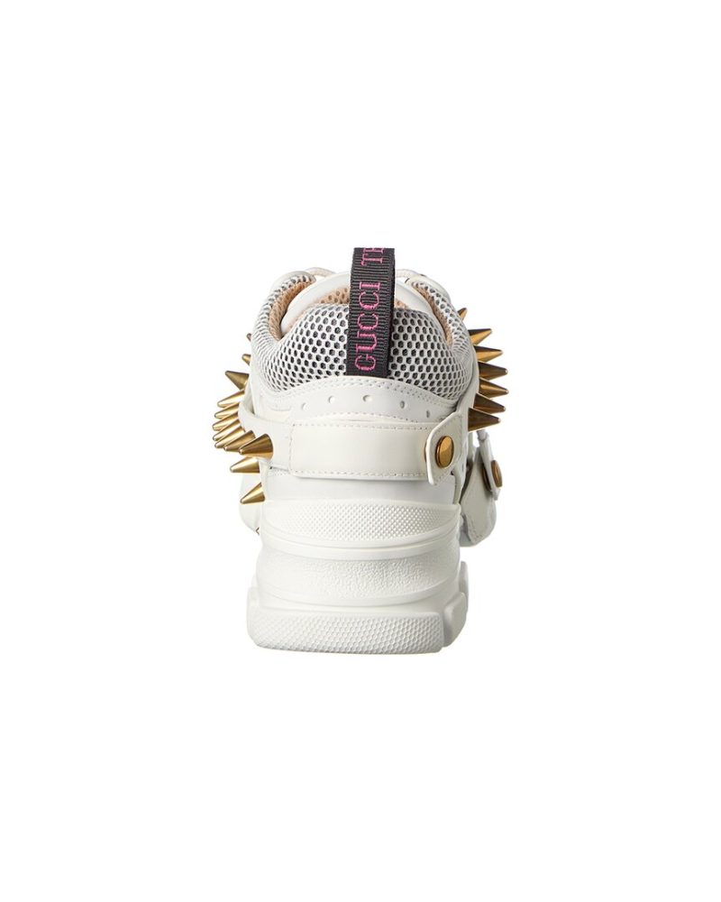 Gucci Flashtrek Leather & Mesh Sneaker - Barde - Image 3