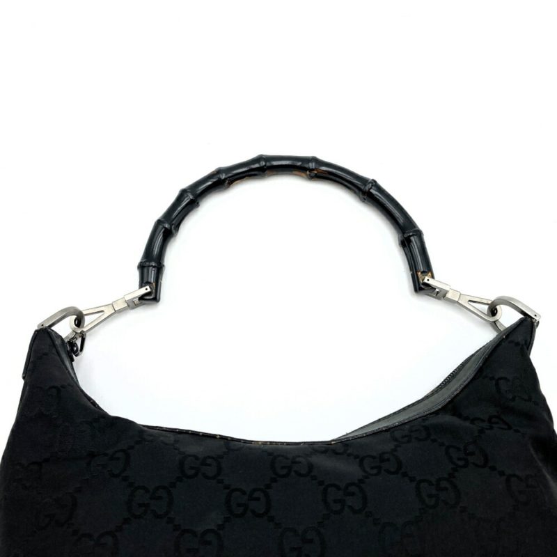 Gucci Bamboo  Nylon Shoulder Bag (Pre-Owned) - Barde - Image 5