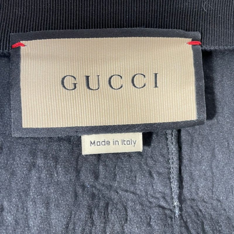 Gucci Lace Trim High-Rise Cropped Trousers in Black Cotton Tweed - Barde - Image 4