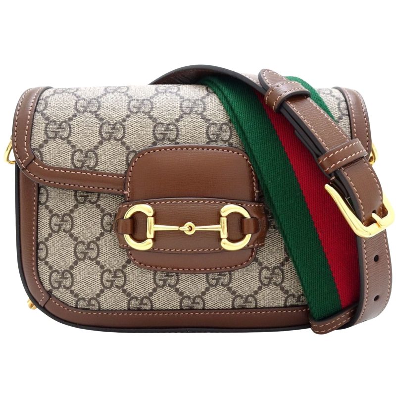 Gucci Horsebit  Canvas Shoulder Bag () - Barde