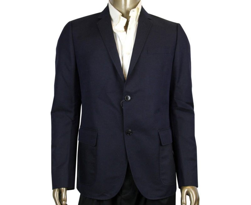 Gucci Men's 2 Button blue Cotton / Wool / Mohair Dylan'60 Selvage Jacket - Barde