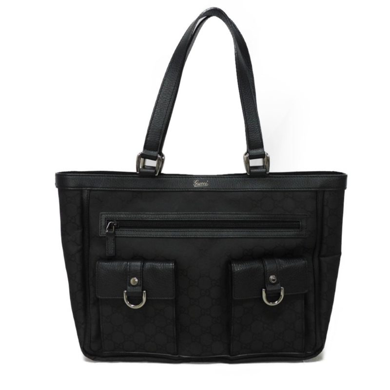 Gucci  Nylon Leather Shoulder Bag Tote Bag (Pre-Owned) - Barde