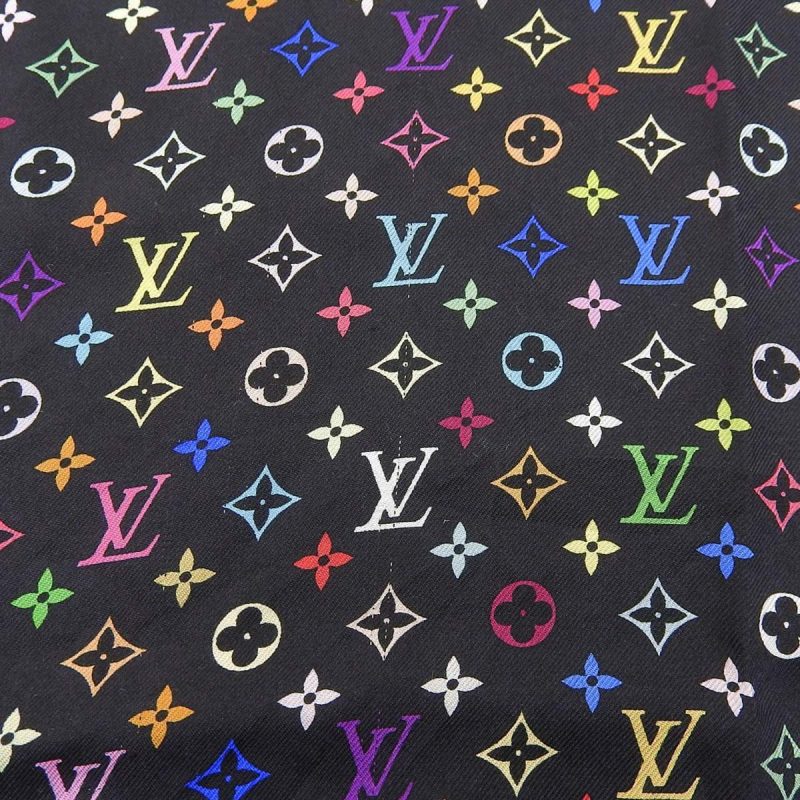 Louis Vuitton Silk Scarf Black Multicolor - Barde - Image 2