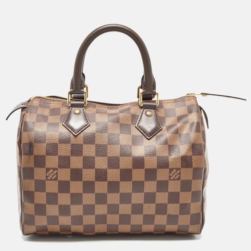 Louis Vuitton Damier Ebene Canvas Speedy 25 Bag - Barde