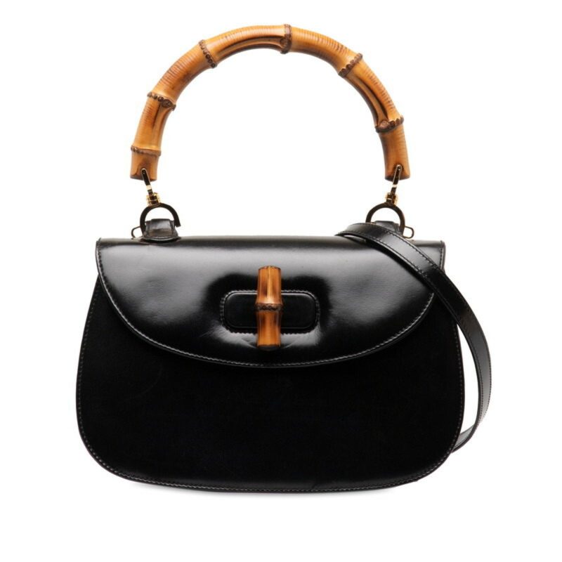 Gucci Bamboo  Leather Shoulder Bag () - Barde