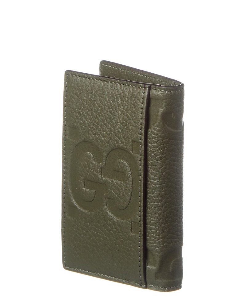 Gucci Jumbo GG Leather Card Case - Barde - Image 2