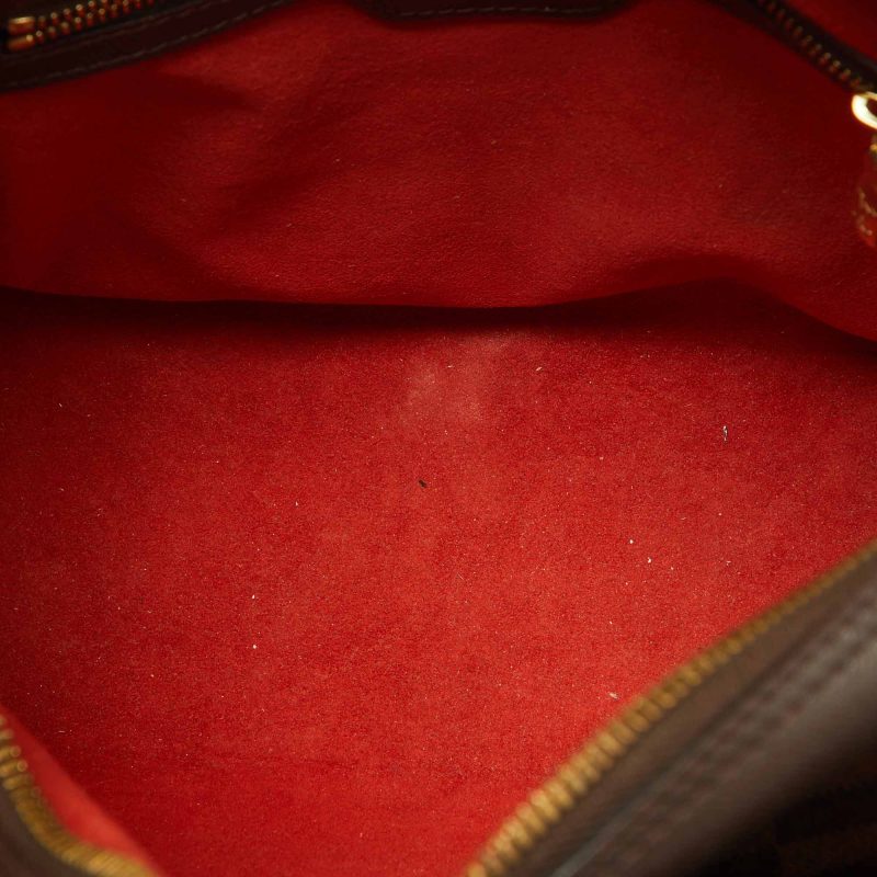Louis Vuitton Damier Ebene Canvas And Leather Triana Bag - Barde - Image 6