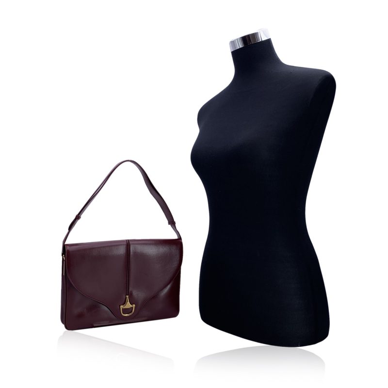 Gucci Vintage Leather Shoulder Bag Horsebit - Barde - Image 2