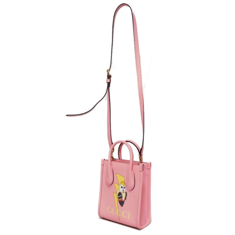 Gucci Textured Leather Mini Tote Handbag - Barde - Image 2