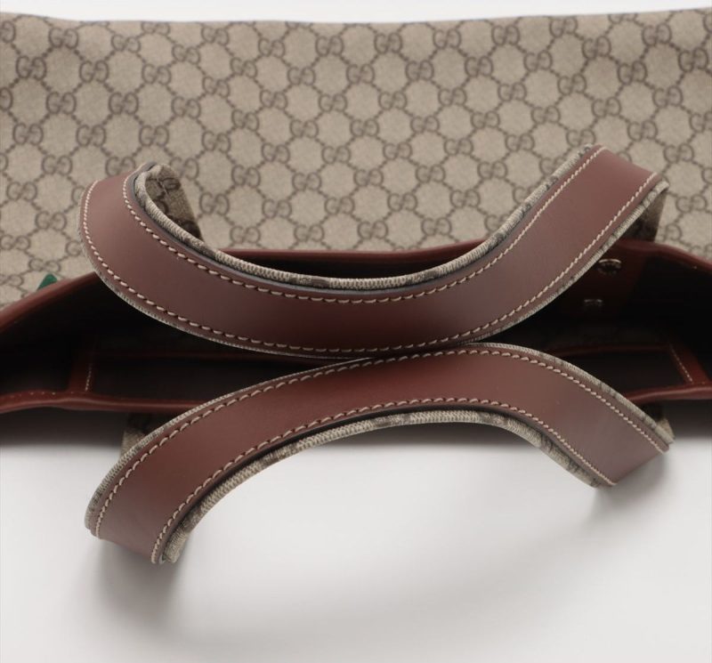 Gucci GG Plus Monogram Medium Signature Web Loop Tote Brown - Barde - Image 5