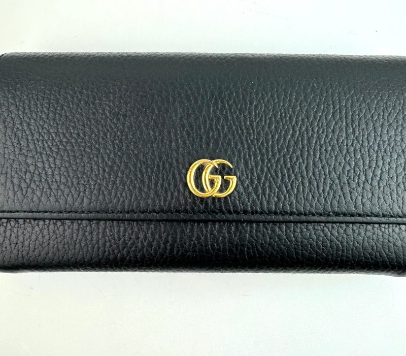 Gucci GG Marmont Black Long Wallet - Barde - Image 3