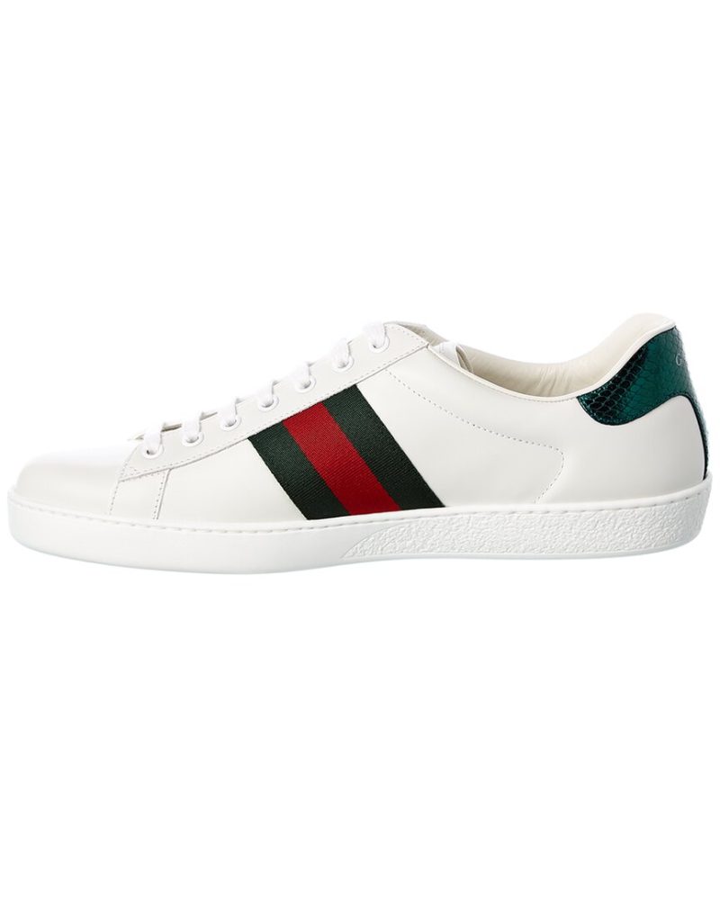 Gucci Ace Embroidered Bee Leather Sneaker - Barde - Image 2