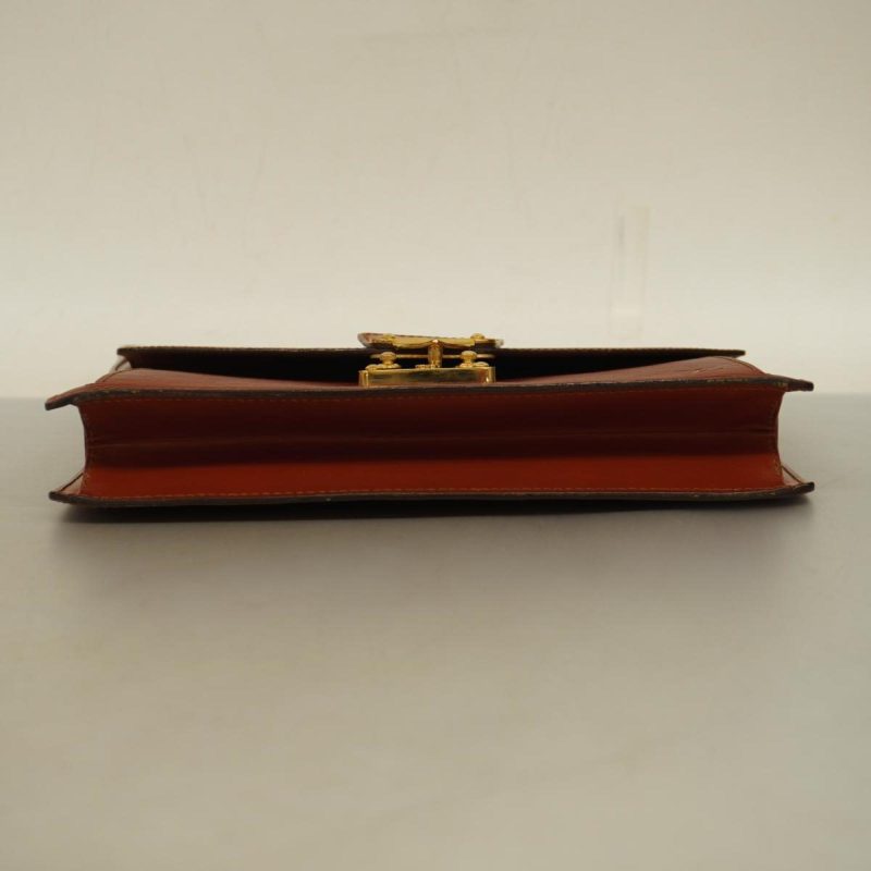 Louis Vuitton Sellier Drangonne  Leather Clutch Bag - Barde - Image 3