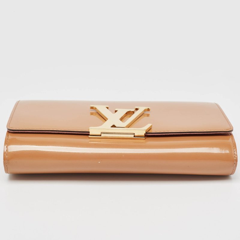 Louis Vuitton Rose Velours Patent Leather Louise Clutch - Barde - Image 6