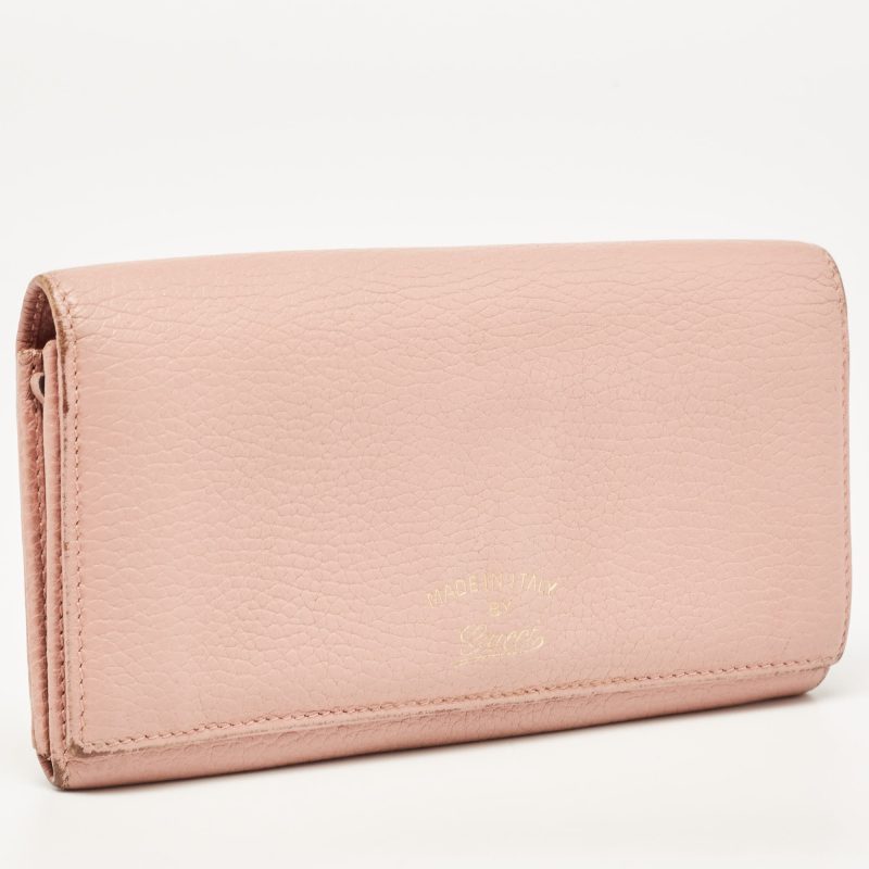 Gucci  Old Rose Leather Swing Continental Wallet - Barde - Image 3