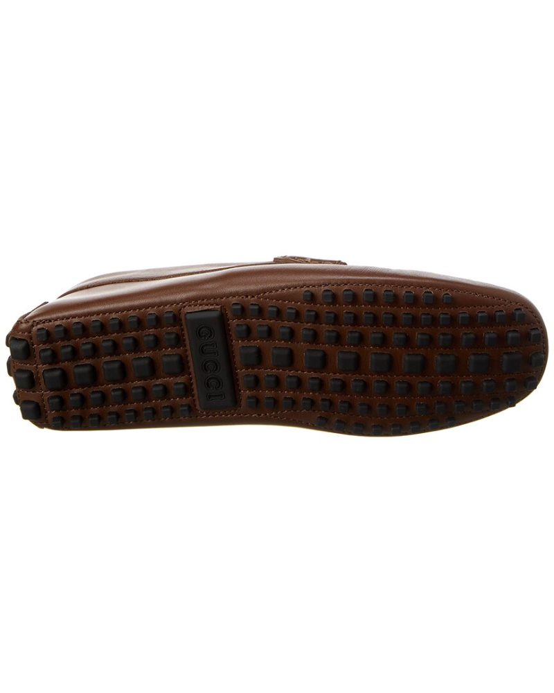 Gucci Interlocking G GG Supreme Canvas & Leather Driver - Barde - Image 4