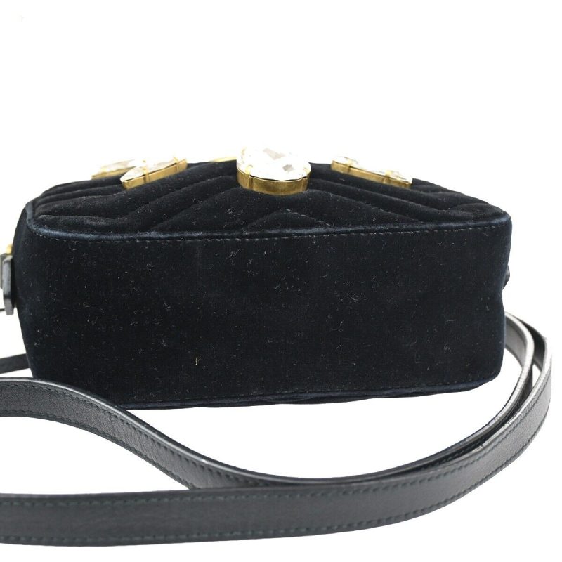 Gucci Marmont  Suede Shoulder Bag () - Barde - Image 3