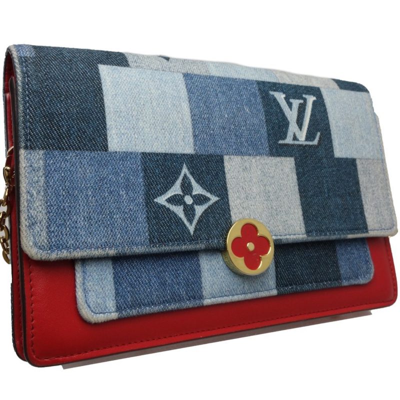 Louis Vuitton Portefeuille Flor   - Jeans Shoulder Bag - Barde - Image 6