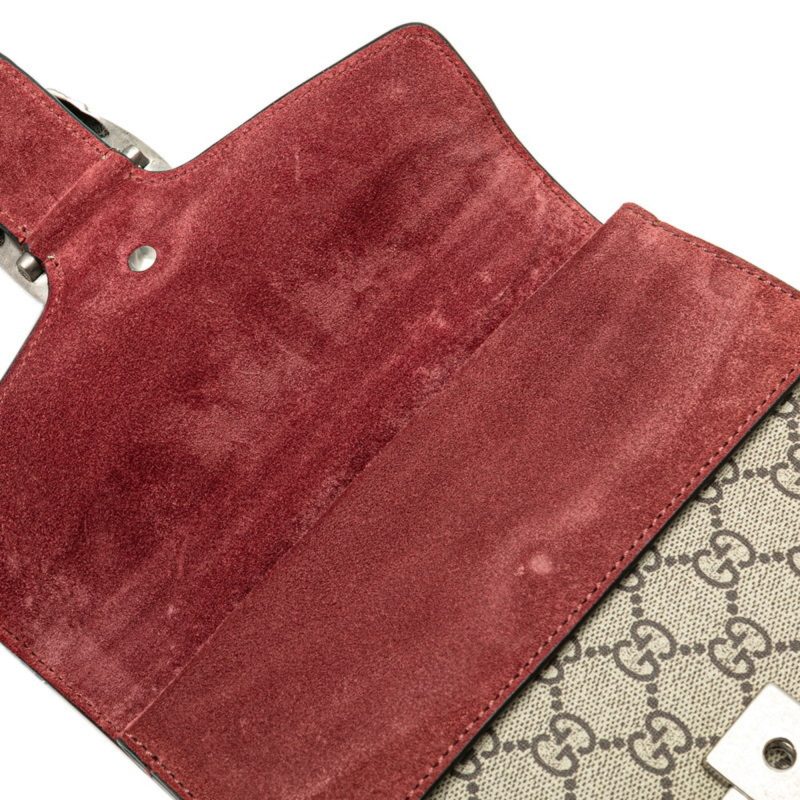 Gucci Gg Blooms  Wine Pvc Suede Shoulder Bag (Pre-Owned) - Barde - Image 5