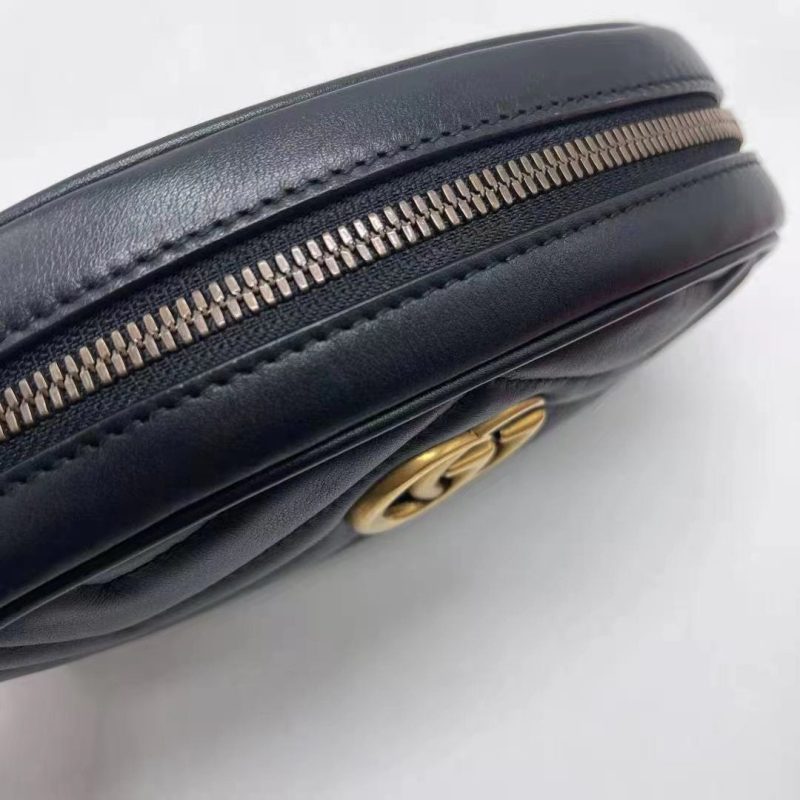 GUCCI GG MARMONT Matelasse Leather Belt Bag in Black 85cm - Barde - Image 10