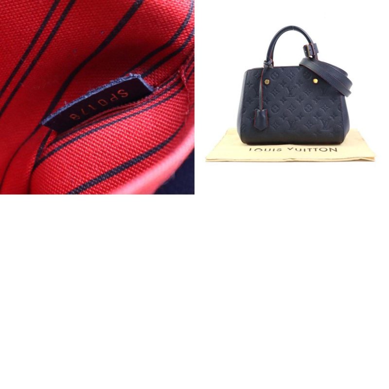 Louis Vuitton Montaigne  Leather Handbag - Barde - Image 3