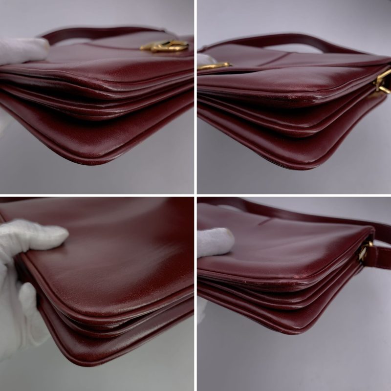 Gucci Vintage Leather Shoulder Bag Horsebit - Barde - Image 4