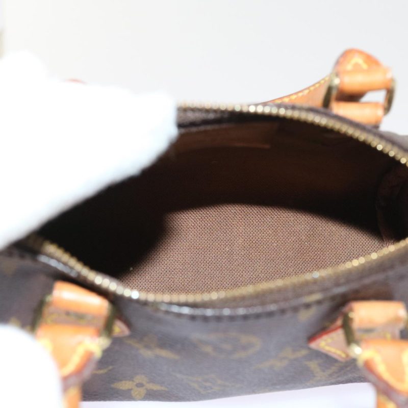 Louis Vuitton Nano Speedy  Canvas Handbag - Barde - Image 5
