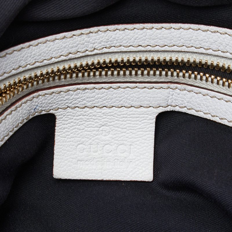 GucciLeather Front Zip Chain Tote - Barde - Image 6