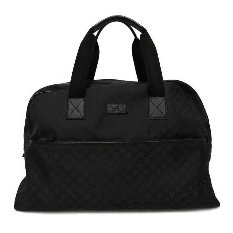 Gucci Nylon Canvas Leather Boston Bag 293573 - Barde