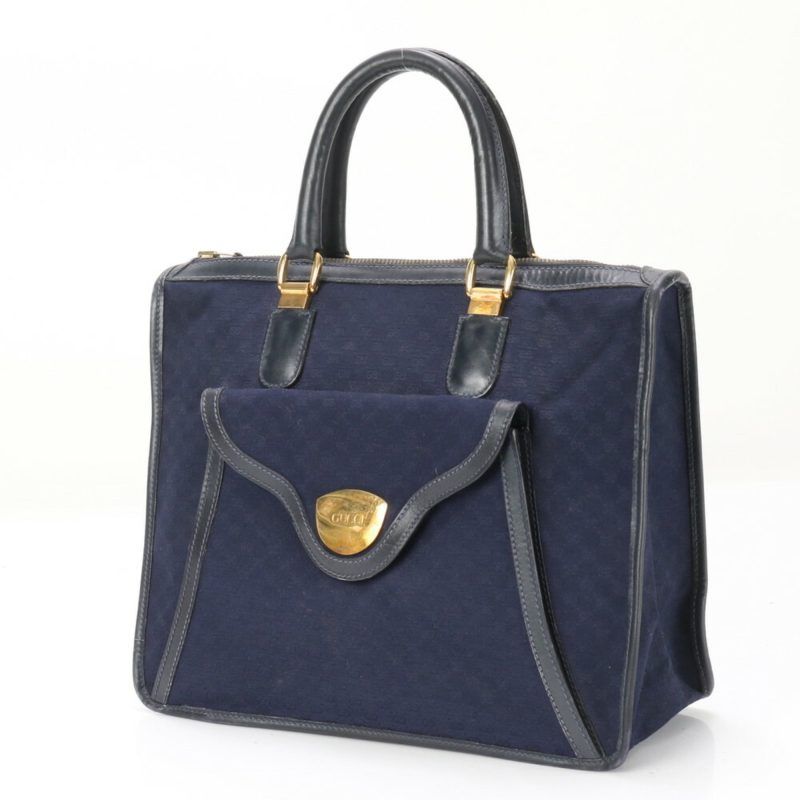 Gucci  Leather Canvas Handbag Tote Bag (Pre-Owned) - Barde - Image 2