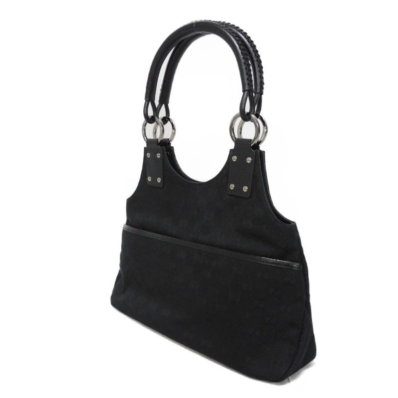 Gucci Canvas Leather Top Handle Bag - Barde - Image 2