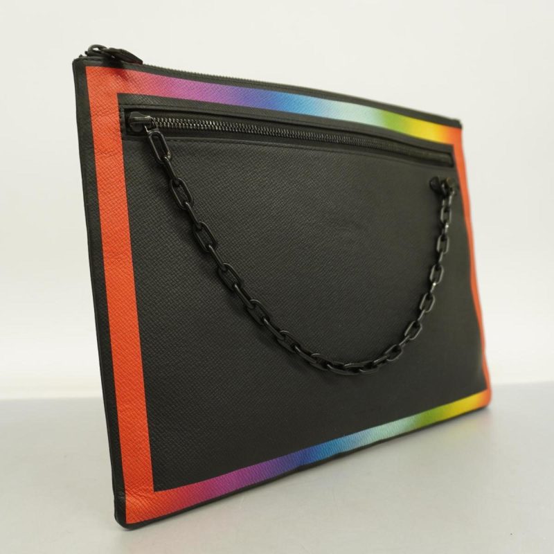 Louis Vuitton Pochette A4  Leather Clutch Bag - Barde - Image 4