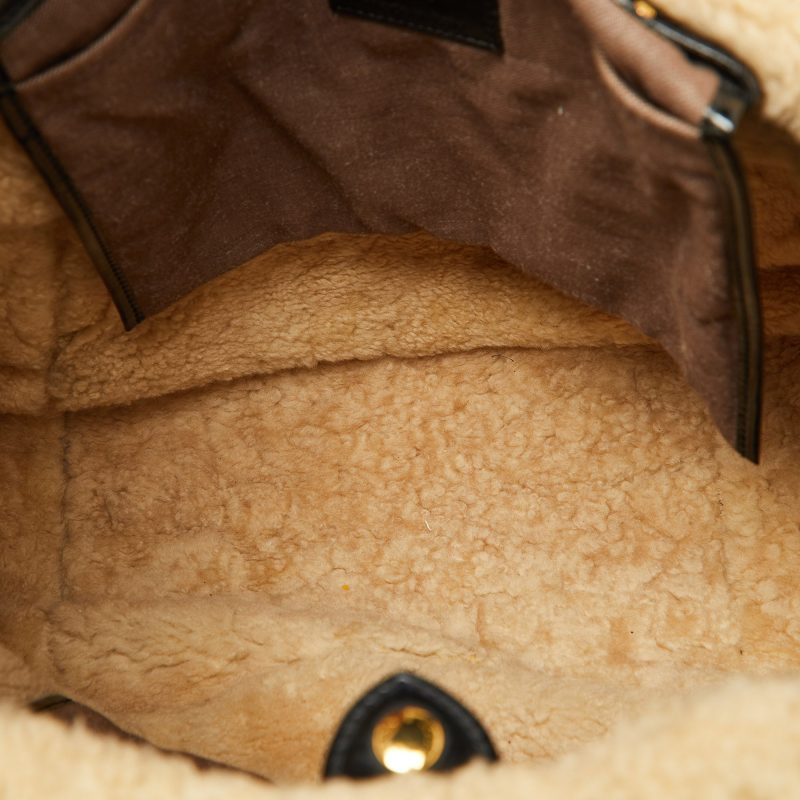 Louis Vuitton Monogram Limited Edition Shearling Sac Thunder Bag - Barde - Image 5