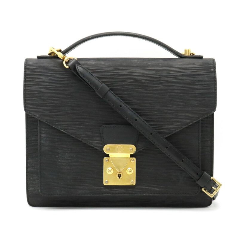Louis Vuitton Epi Monceau 2WAY Handbag Black - Barde