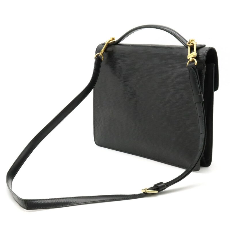 Louis Vuitton Epi Monceau 2WAY Handbag Black - Barde - Image 2