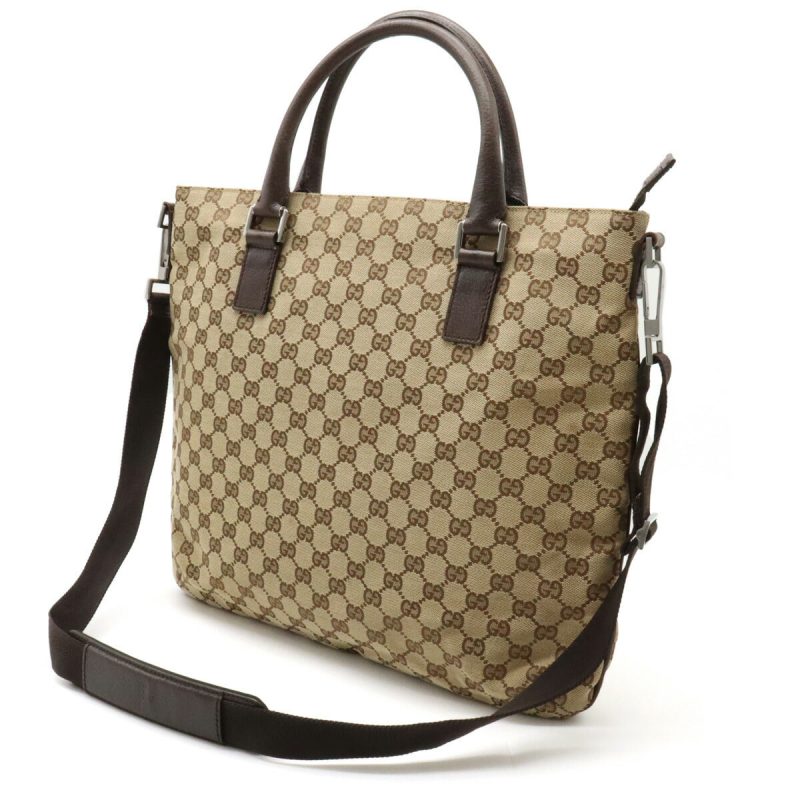 Gucci GG Canvas Leather Tote Bag 2WAY - Barde - Image 2