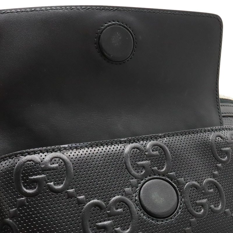 Gucci GG Embossed Leather Belt Bag 645093 - Barde - Image 7